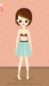 Pleats Chiffon Skirt / Gn13B
