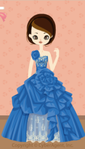 Blue Rose Dress / 13F