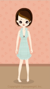 Heart pattern lovely dress : gn