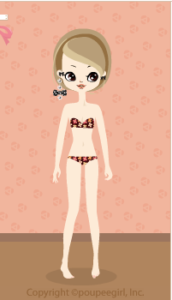 Ribbon earrings / bk12AJ