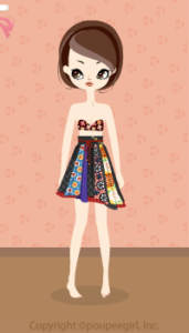 Japanese patterns skirt / bk11FJ