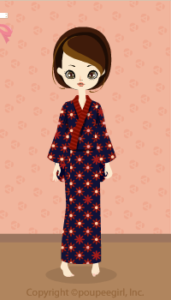 Summer Kimono-retro floral / nv10G