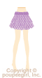 Dot fluffy skirt / 10A