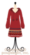 Knit dress with dress / rd10A