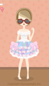 Pastel color mini dress / 11FJ