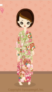 Kimono-cherry blossoms / 11L
