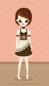 Short-sleeved frilly dress : Br09B
