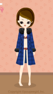 Long check coat : bl09K