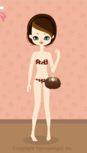 Fur bag with ribbon : br09KJ