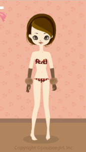 Fur long glove : br09KJ