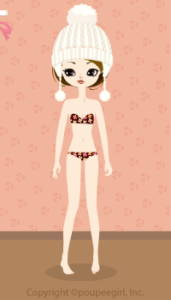 Pompon knit hat : wh09K
