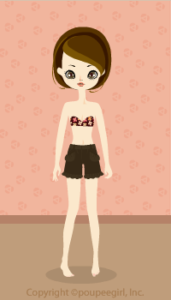 Frilled short pants : 09A