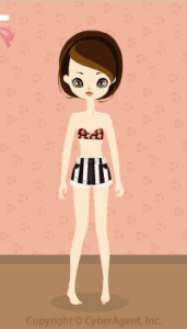 Stripe shorts / bk13E