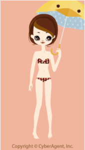 Open umbrella-chick / 13EJ