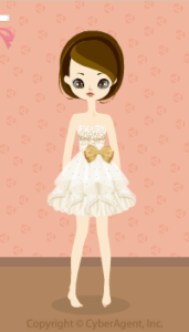 Tiered tulle dress / wh13F