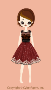 Embroidered see-through dress / rd13FJ