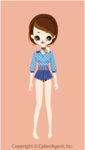 Polka dot turtle neck / bl13GJ