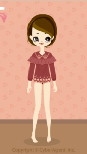 Decollete Frill shirt / rd13H