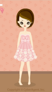 Ribbon Flower Dress / pk13F
