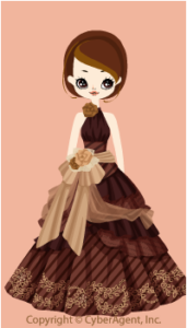 Chocolate dress / br13BJ