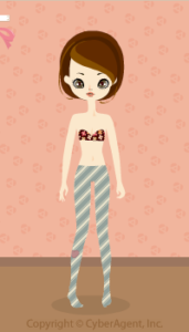 Chocolate stripe tights / gn13B