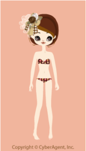Ribbon Rose Hair Accessory / Bg13FJ