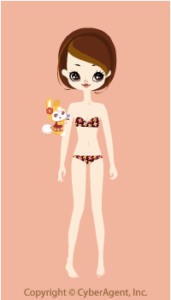 Hugging Retro Rabbit / Yw13GJ