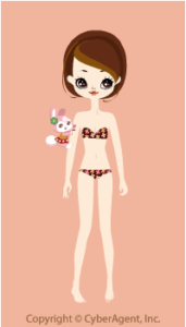 Hugging Retro Rabbit / Pk13GJ