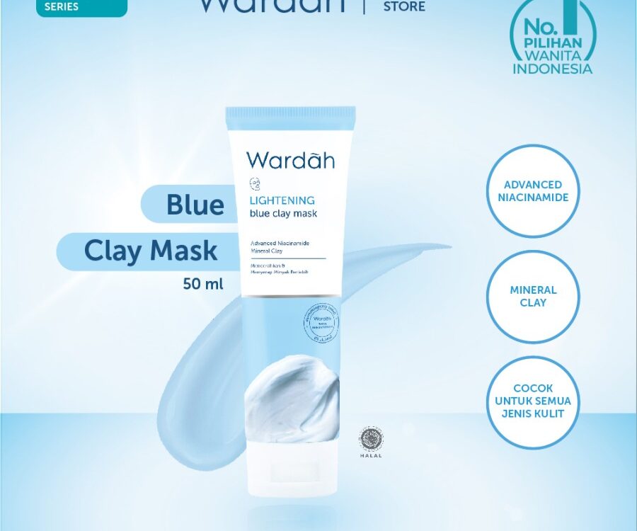 Wardah Lightening Blue Clay Mask