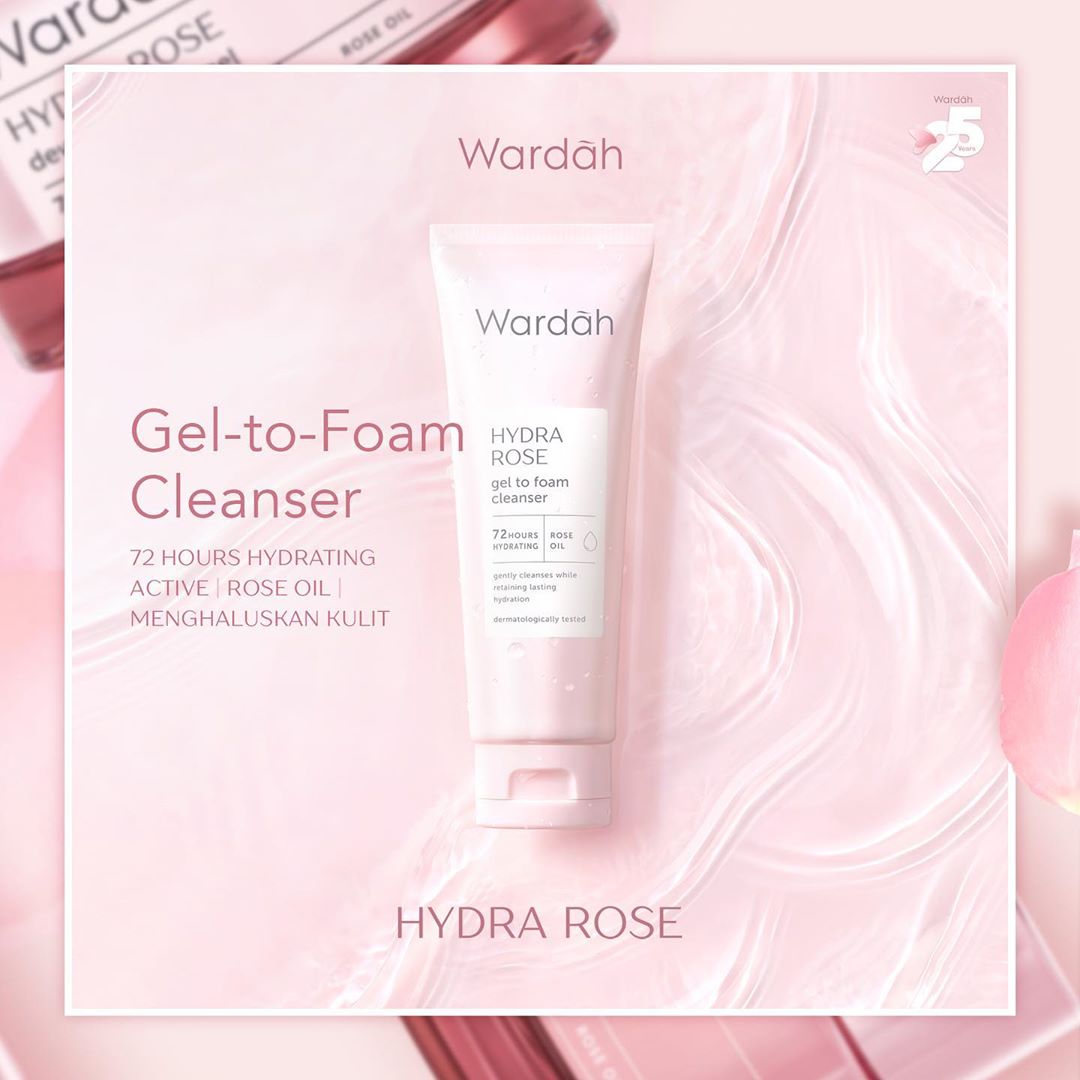 Wardah Hydra Rose Gel-to-Foam Cleanser