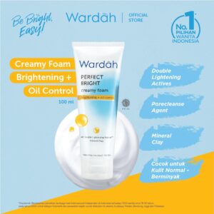 Wardah Perfect Bright Creamy Foam Brightening + Oil Control
