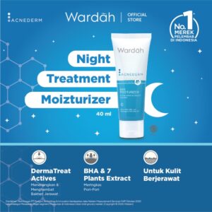 Wardah Acnederm Night Treatment Moisturizer