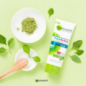 Garnier Pure Active Matcha Foam Facial Cleanser