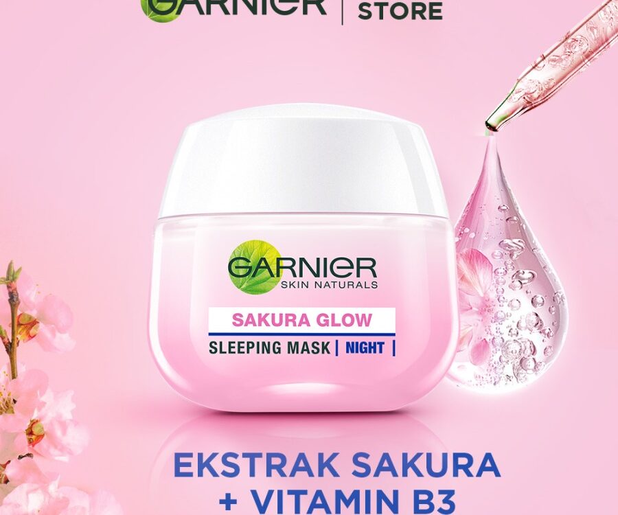 Garnier Sakura Glow Night Cream