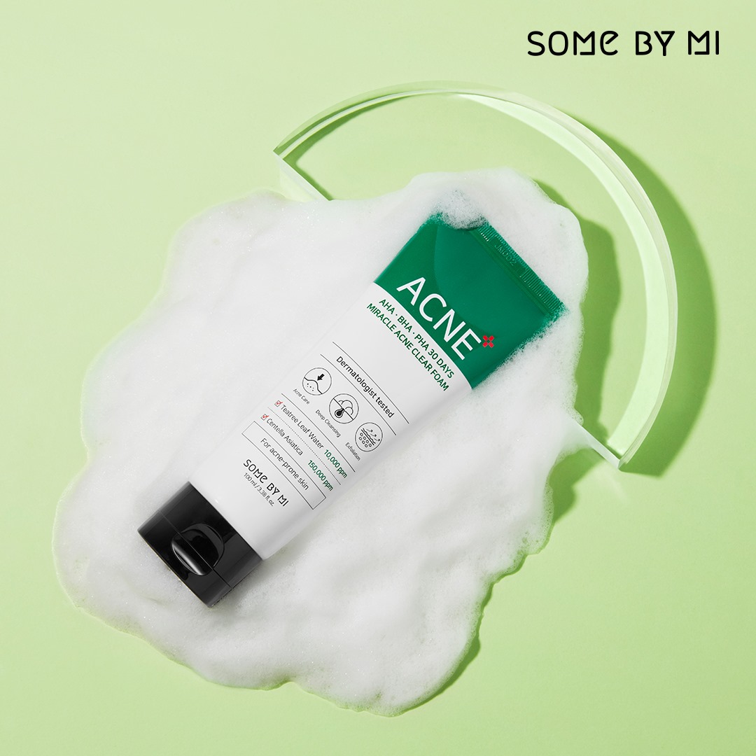 Some By Mi AHA BHA PHA 30 Days Miracle Acne Clear Foam Cleanser Some By Mi AHA BHA PHA 30 Days Miracle Acne Clear Foam Cleanser