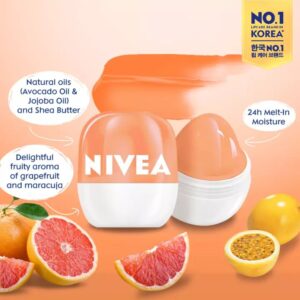 Nivea Lip Balm Pop Ball Grapefruit & Maracuja